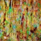 Horizontal position - Full View - Magic Golden Spectra (2018) Acrylic painting by Nestor Toro