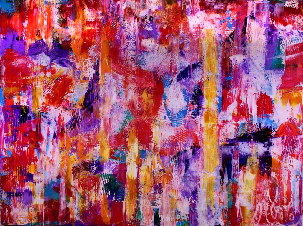Full Image - Passion Spectra Passion Spectra (2018) Acrylic painting by Nestor Toro